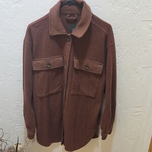 Wild Fable Women's Chocolate Button Down Shirt